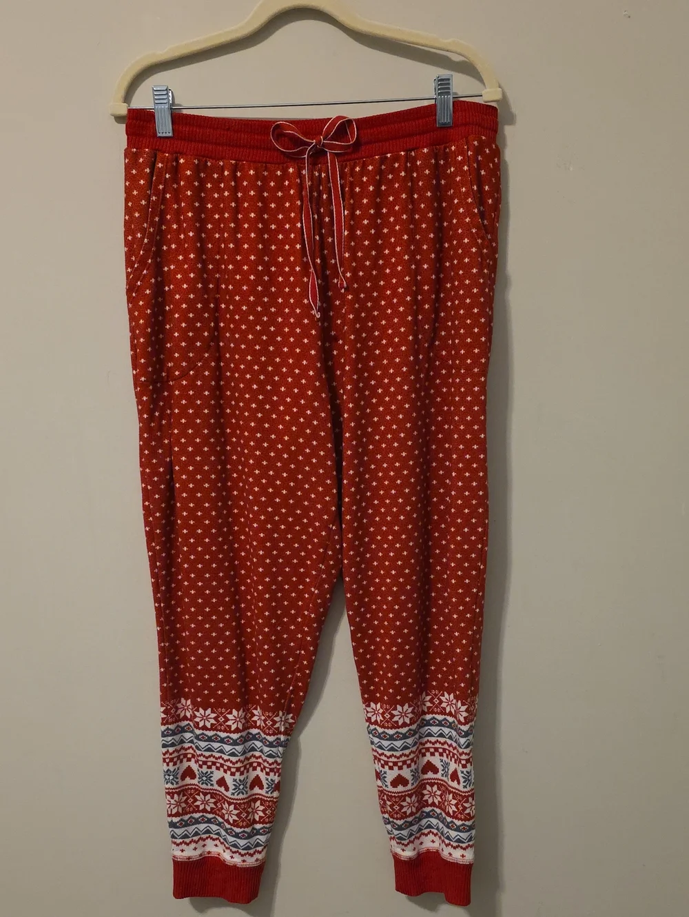 Cuddl Duds Fair Isle Pajama Jogger Pants